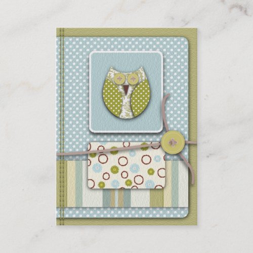 Owl Reminder Card Business Card