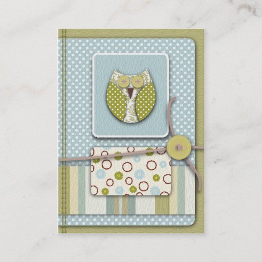 Customizable Owl Reminder Card Business Card