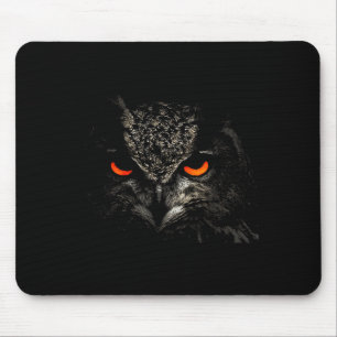 Owl Retro Eye Men Women Kids Gift Apparel Mouse Pad