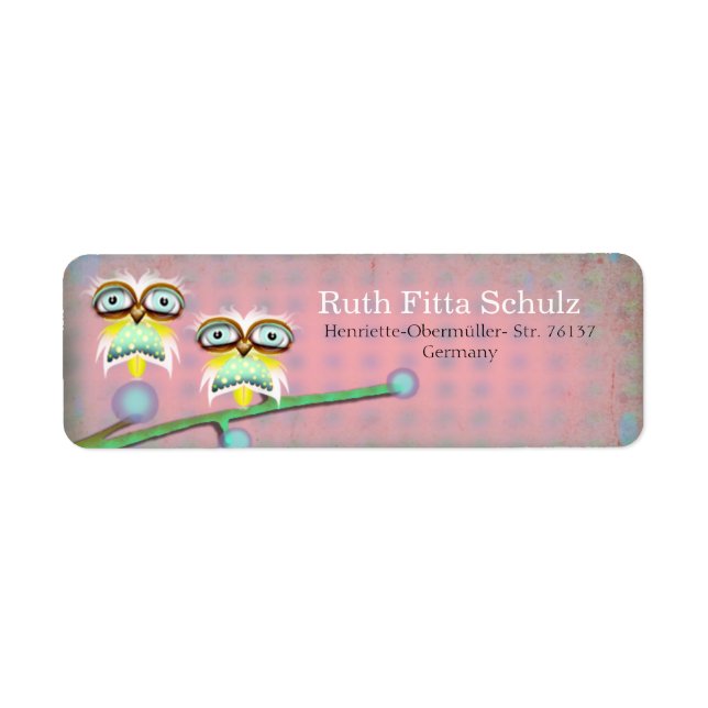 Owl Return Address Labels (Front)