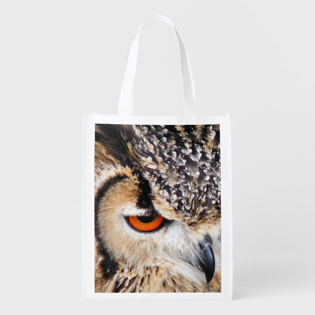 OWL REUSABLE GROCERY BAG (Front)