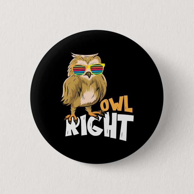 Owl Right Button (Front)