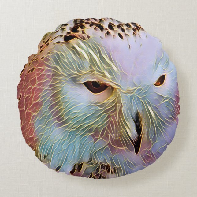OWL ROUND PILLOW (Front)