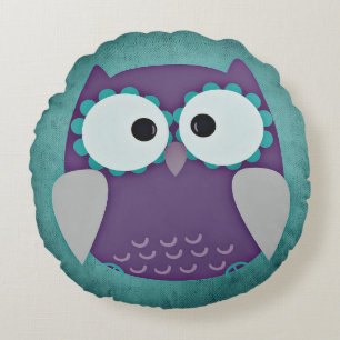 Owl Round Pillow