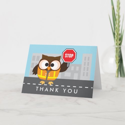 Owl School Crossing Guard Thank You