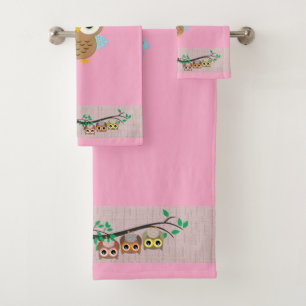 Owl set towels