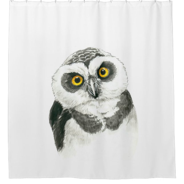 Owl Shower Curtain (Front)