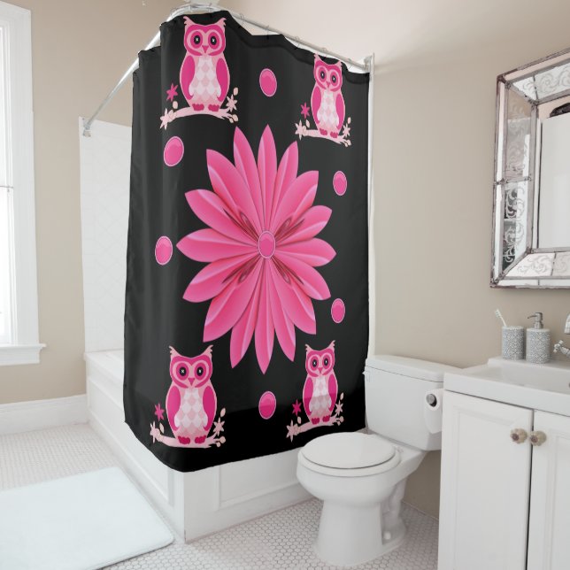 Owl Shower Curtain (In Situ)