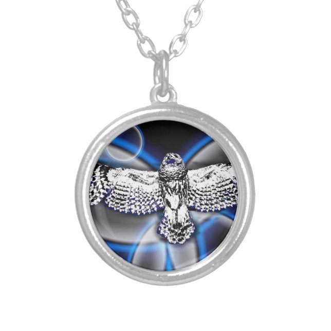 Owl Silver Plated Necklace (Front)