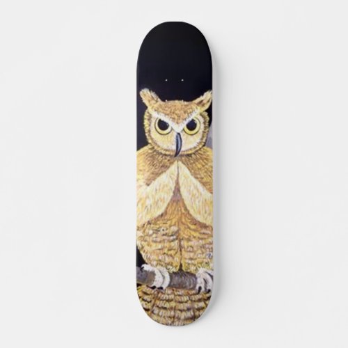 Owl Skateboard Deck