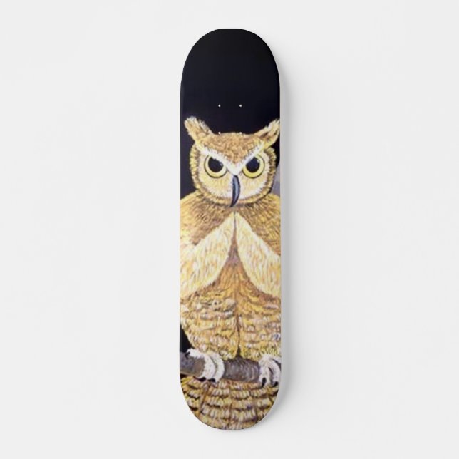 Owl Skateboard Deck (Front)