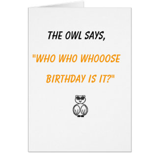 owl & snake say cards