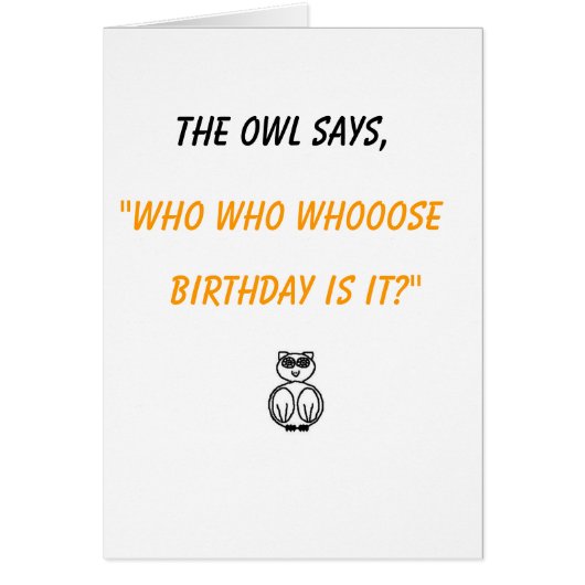 owl & snake say cards (Front)