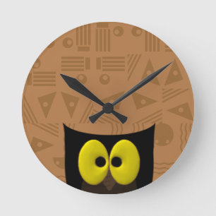 Owl Southwestern Round Clock