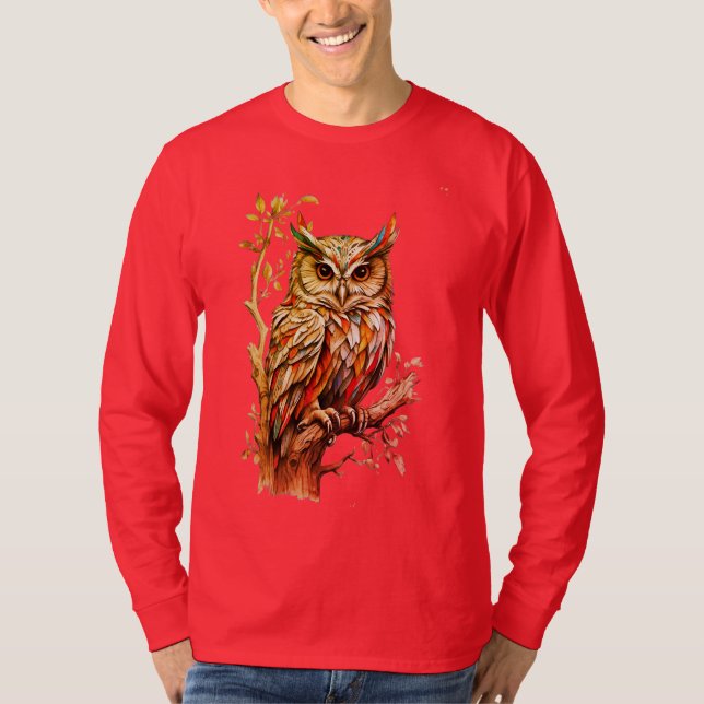 Owl Spirit Totem  Animal  T-Shirt (Front)