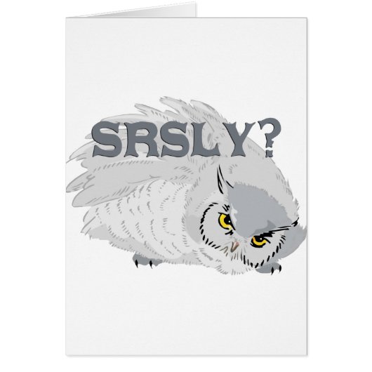 Owl SRSLY? Cards (Front)