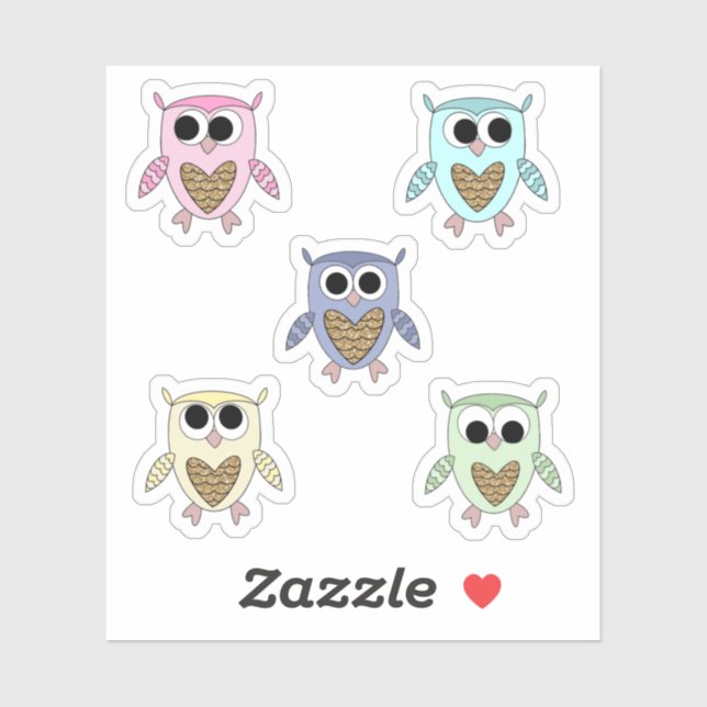 Owl Stickers (Sheet)