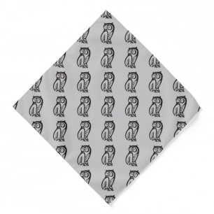 Owl Symbol Black Bandana