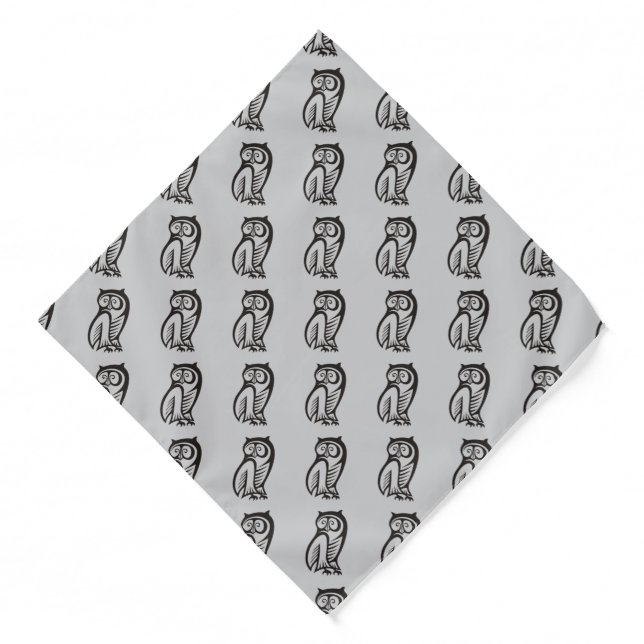 Owl Symbol Black Bandana (Front)