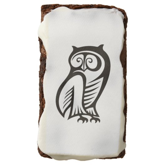 Owl Symbol Black Brownie (Rotated)