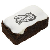 Owl Symbol Black Brownie (Angled)