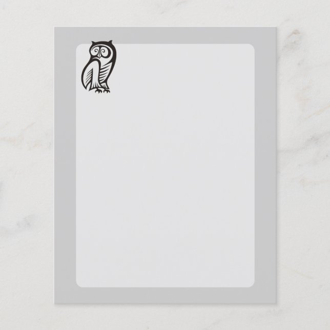 Owl Symbol Black Flyer (Front)