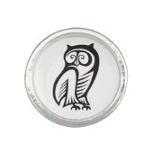 Owl Symbol Black Ring (Front)