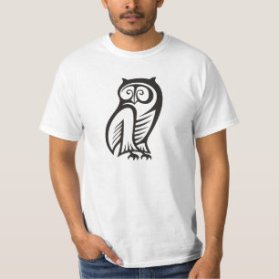 Owl Symbol Black T-Shirt