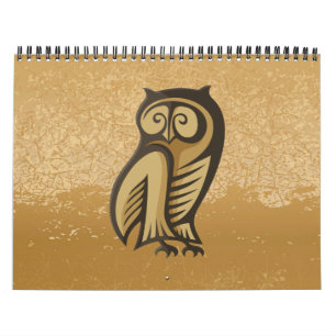 Owl Symbol Color Calendar
