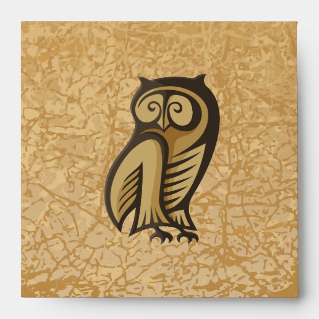 Owl Symbol Color Envelope (Front)