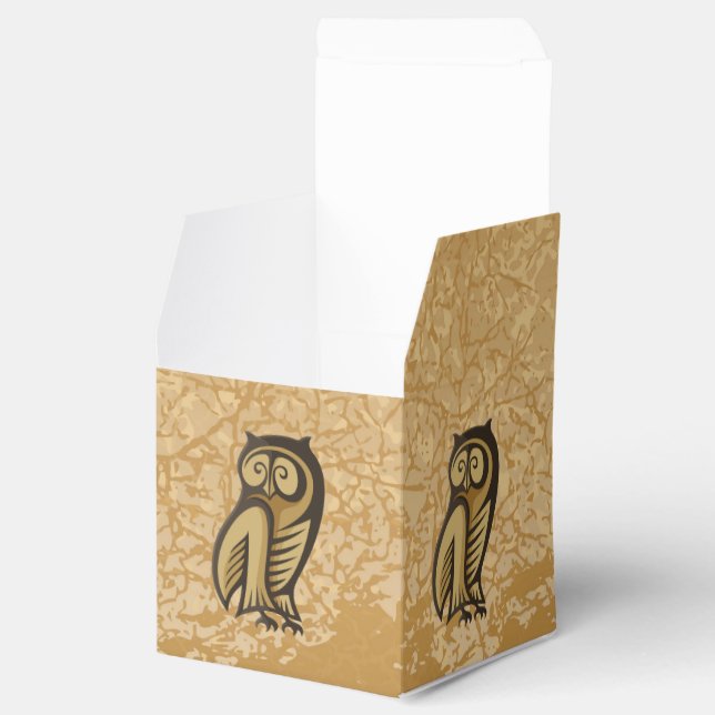 Owl Symbol Color Favor Boxes (Opened)
