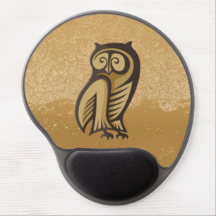 Owl Symbol Color Gel Mouse Pad