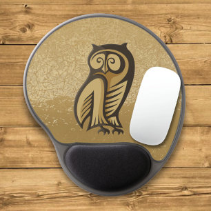 Owl Symbol Color Gel Mouse Pad