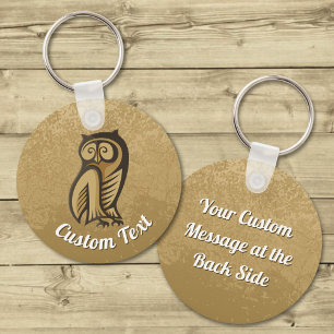 Owl Symbol Color Keychain