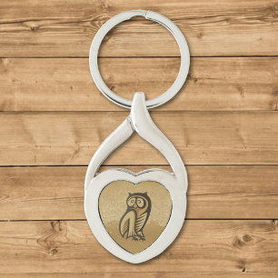 Owl Symbol Color Keychain