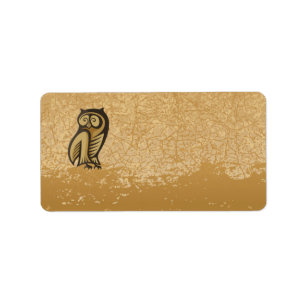 Owl Symbol Color Label