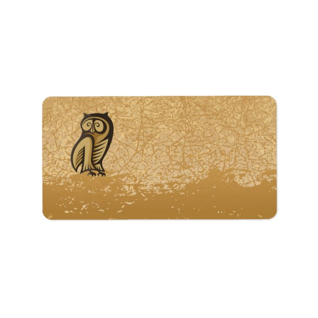 Owl Symbol Color Label (Front)