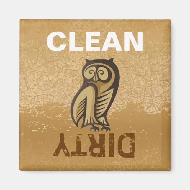 Owl Symbol Color Magnet (Front)
