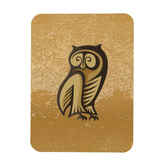 Owl Symbol Color Magnet (Vertical)