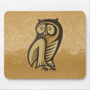 Owl Symbol Color Mouse Pad