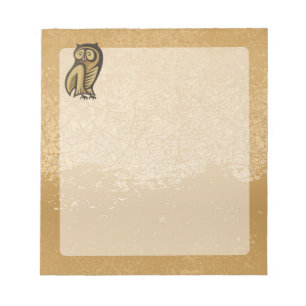 Owl Symbol Color Notepad