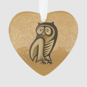 Owl Symbol Color Ornament