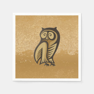 Owl Symbol Color Paper Napkins