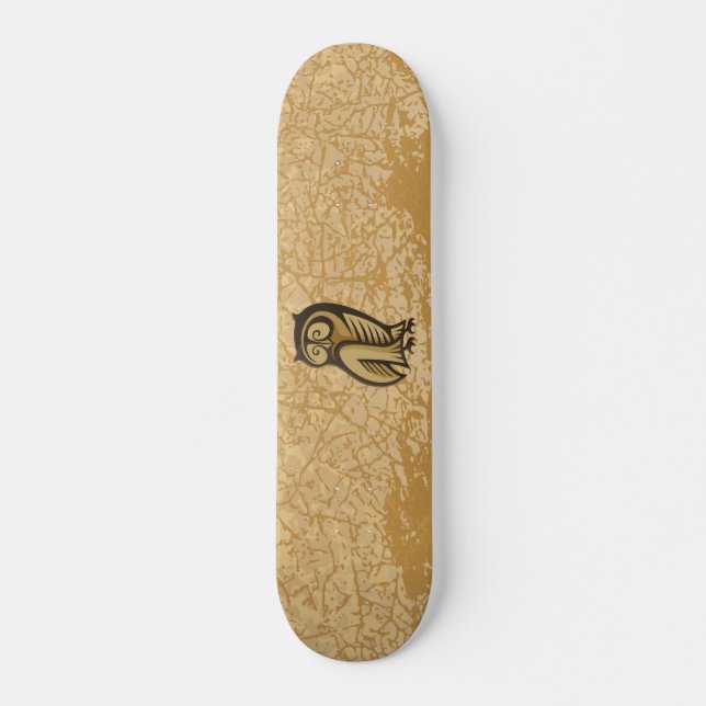 Owl Symbol Color Skateboard (Front)