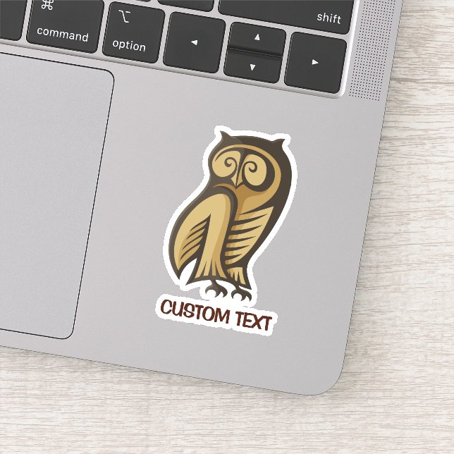 Owl Symbol Color Sticker (Detail)
