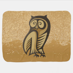 Owl Symbol Color Stroller Blanket