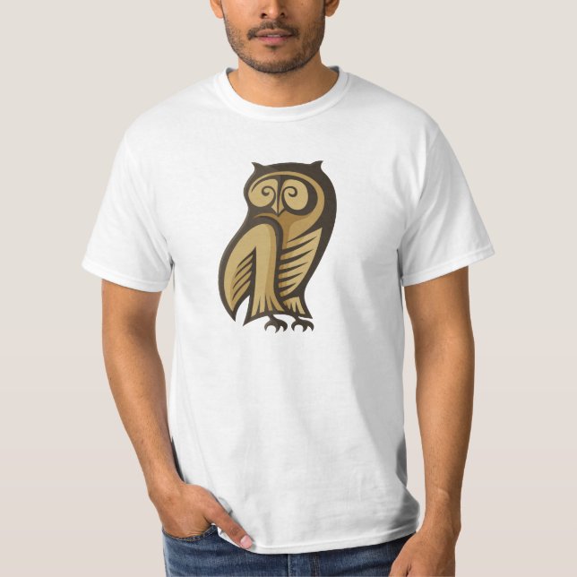 Owl Symbol Color T-Shirt (Front)