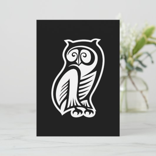 Owl Symbol White (Standing Front)