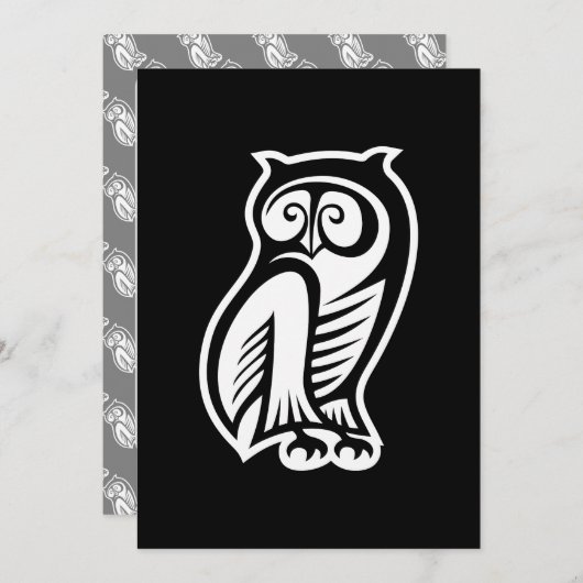 Owl Symbol White (Front/Back)