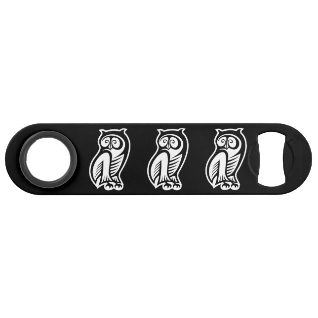 Owl Symbol White Bar Key (Front (Horizontal))